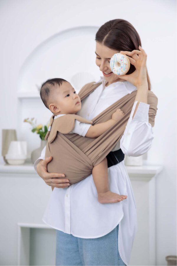 Địu vải em bé Jumy's màu nâu-1