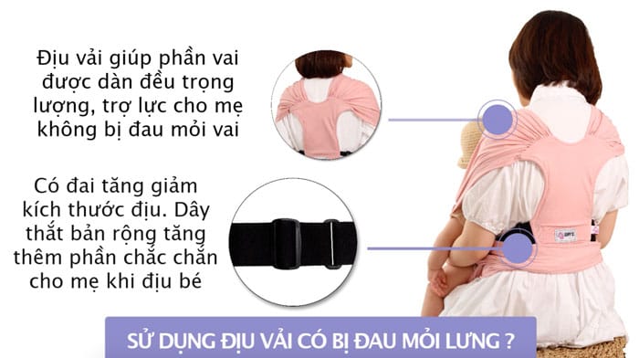 Địu vải tốt cho mẹ như nào