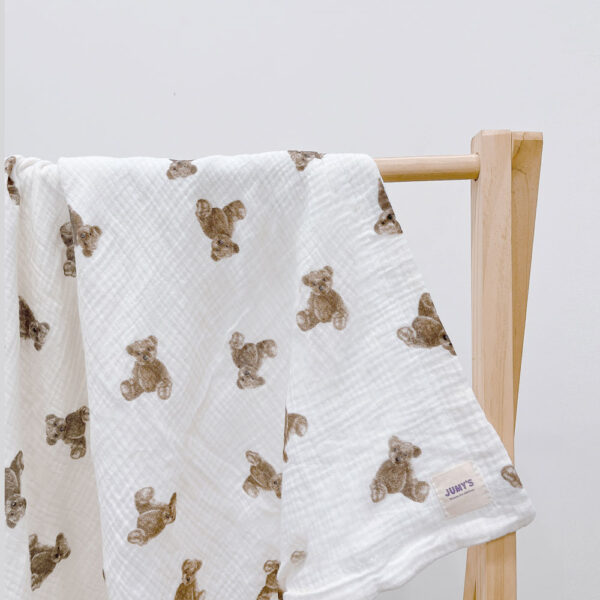 Bộ chăn gối cho bé - Mẫu Teddy không chần bông - Hình ảnh 3