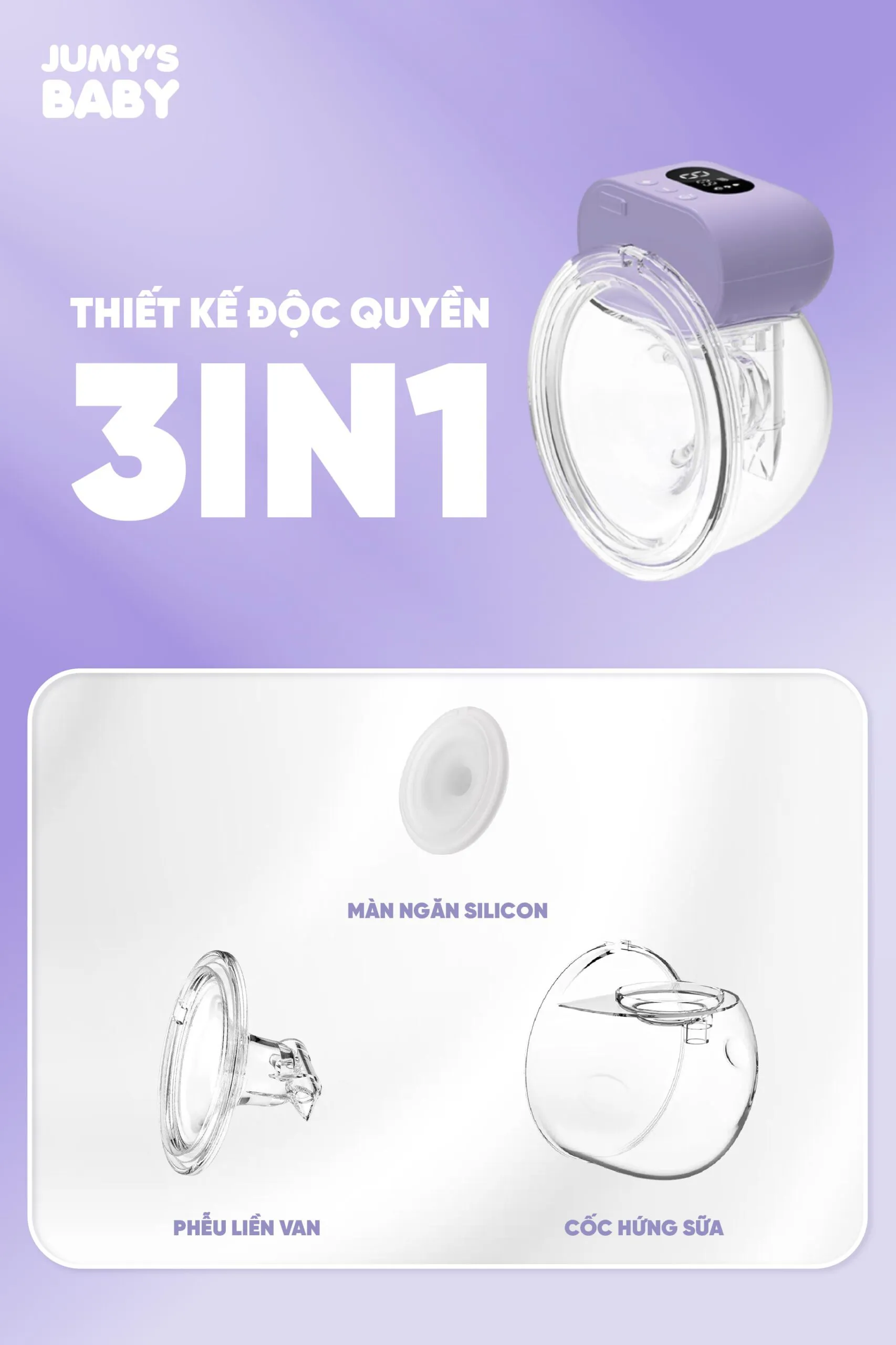 máy hút sữa không dây rảnh tay jumysie