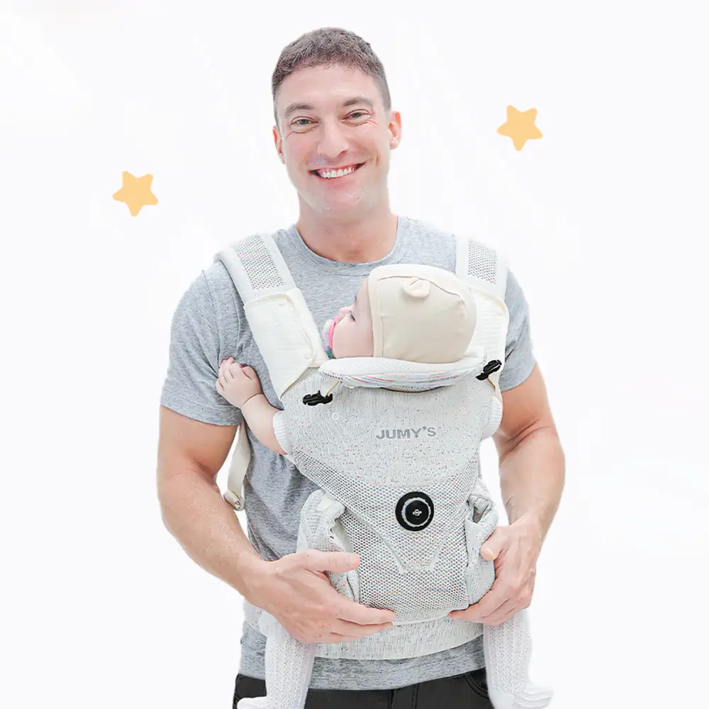 Địu Trợ Lực Ultra Mesh U8 Jumysie - Vải Fly-knit 5D Thoáng Khí