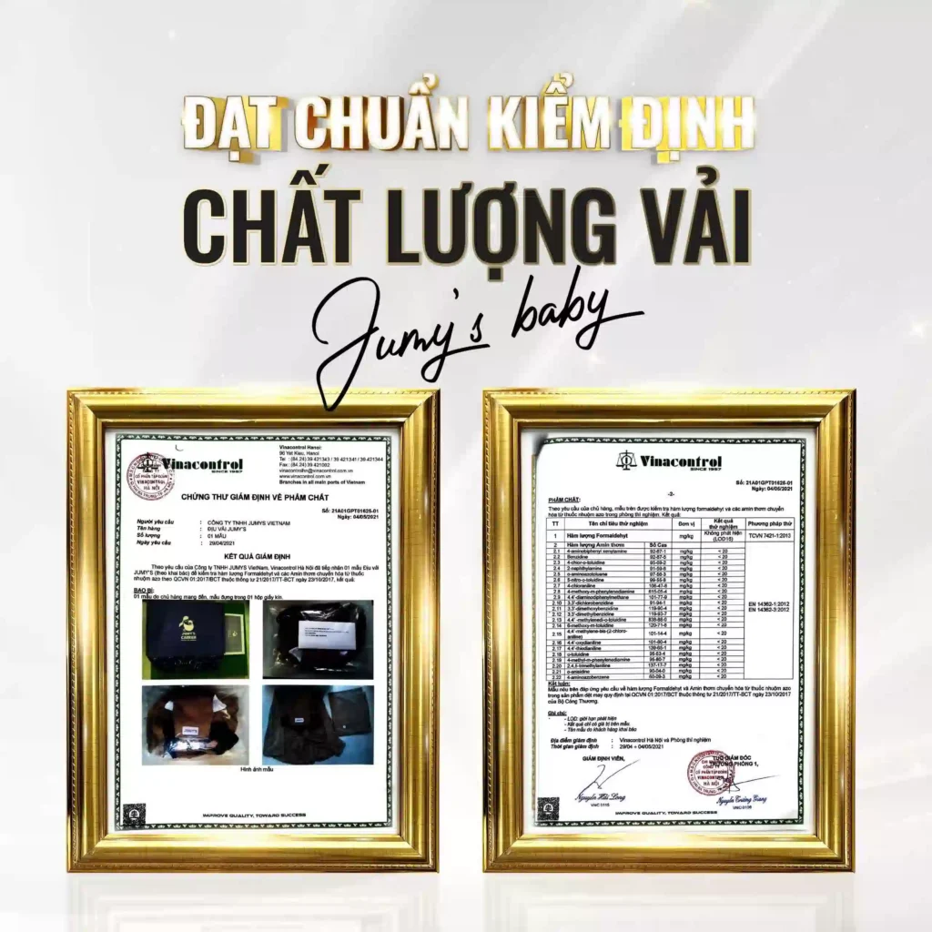 Jumys Viet Nam đạt chuẩn kiểm định vải