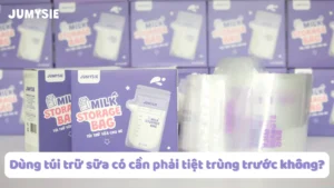 dùng túi trữ sữa có cần phải tiệt trùng trước không
