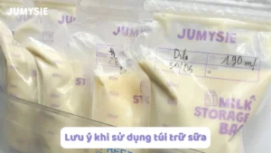 lưu ý khi sử dụng túi trữ sữa