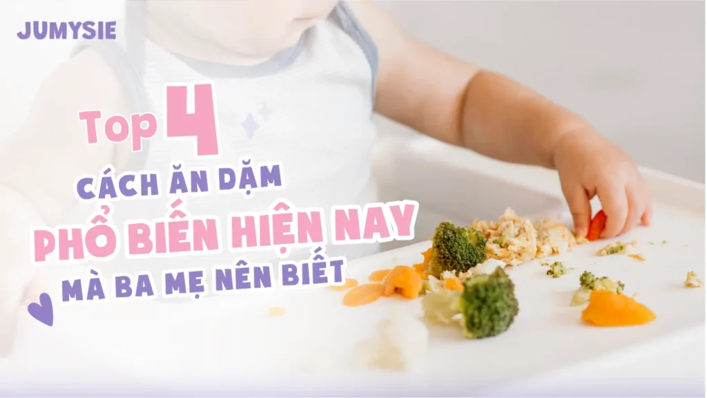 top 4 cách ăn dặm phổ biến hiện nay mẹ nên biết