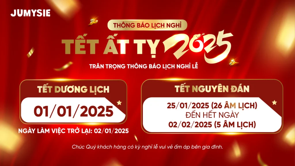 thông báo lịch nghỉ tết Jumysie