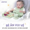 Bộ Dụng Cụ Ăn Dặm 6 Món Jumysie Silicone Cao Cấp - 4 Màu Đẹp