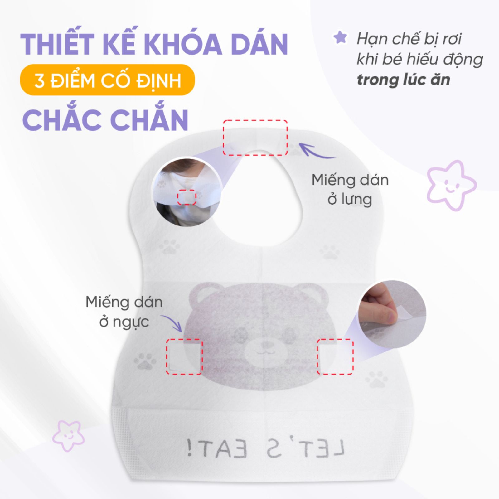 Yếm Ăn Dặm Dùng 1 Lần Jumysie – Tiện Lợi, Chống Thấm, Mềm Mại Cho Bé - Ảnh 7